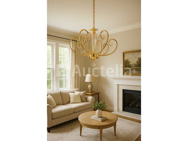 Led-kroonluchter – model 6016 (8+4) – goud – 3000k warm wit - afbeelding 3 van  3