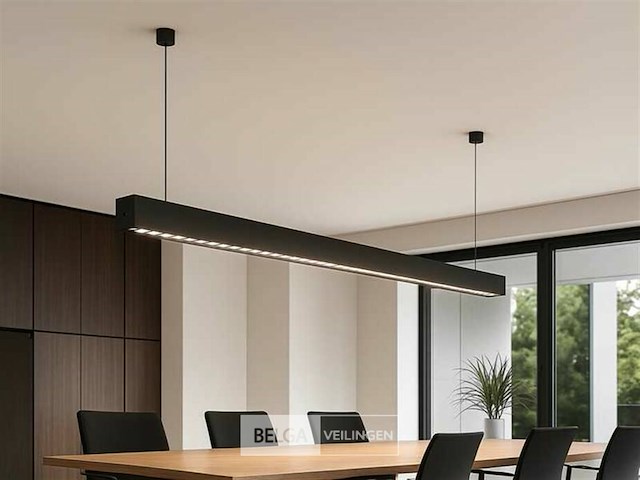 Led lineaire hanglamp – 35w – 120cm – inclusief montageset (x2) - afbeelding 1 van  6