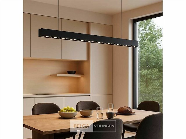 Led lineaire hanglamp – 35w – 120cm – inclusief montageset (x8) - afbeelding 3 van  7