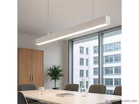Led lineaire hanglamp wit . 40w . 120cm . 4000k neutraal wit (x8) - afbeelding 1 van  4