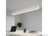 Led lineaire hanglamp wit . 40w . 120cm . 4000k neutraal wit (x8) - afbeelding 4 van  4