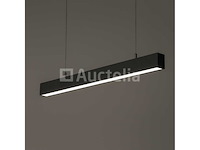 Led lineaire hanglamp zwart - 40w - 120cm - 3cct kleur licht (x8) - afbeelding 3 van  5