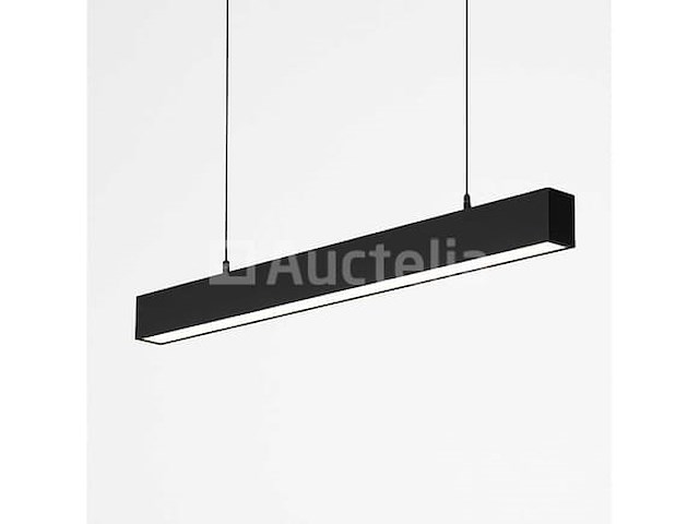 Led lineaire hanglamp zwart - 40w - 120cm - 3cct kleur licht (x8) - afbeelding 4 van  5