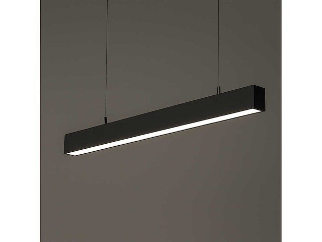 Led lineaire hanglamp zwart – 40w – 120cm – 3cct kleur licht (x4) - afbeelding 5 van  5