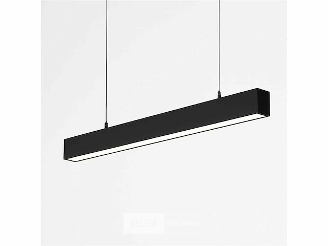 Led lineaire hanglamp zwart – 40w – 120cm – 3cct kleur licht (x4) - afbeelding 3 van  6