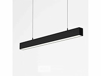 Led lineaire hanglamp zwart – 40w – 120cm – 3cct kleur licht (x8) - afbeelding 3 van  6