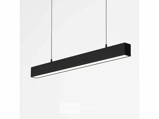 Led lineaire hanglamp zwart – 40w – 120cm – 3cct kleur licht (x8) - afbeelding 3 van  6