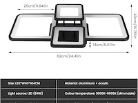 Led moderne dimbare plafondlamp - afbeelding 3 van  4