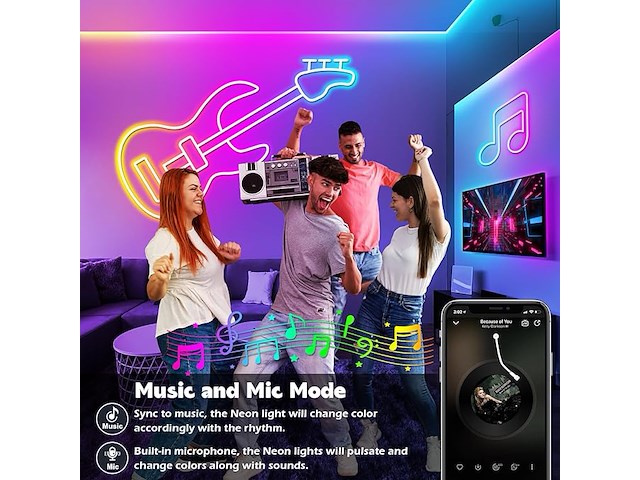 Led-neonlichtsnoer, 36 m - afbeelding 5 van  5