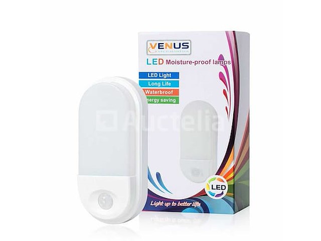 Led ovale plafondlamp met bewegingssensor - 15w - ip54 (x4) - afbeelding 2 van  3