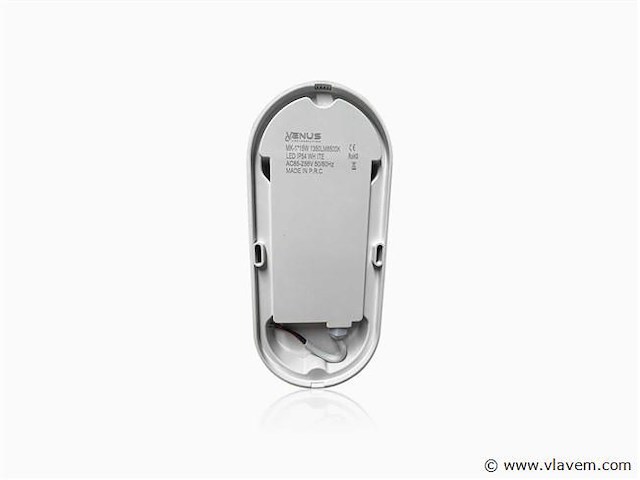 Led ovale plafondlamp met bewegingssensor – 15w – ip54 (x20) - afbeelding 2 van  3