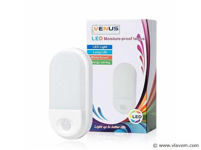 Led ovale plafondlamp met bewegingssensor – 15w – ip54 (x20) - afbeelding 3 van  3