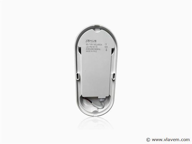 Led ovale plafondlamp met bewegingssensor – 15w – ip54 (x4) - afbeelding 2 van  3