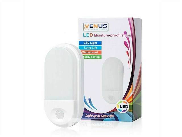 Led ovale plafondlamp met bewegingssensor – 15w – ip54 (x8) - afbeelding 4 van  4