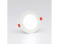 Led-paneel - inbouw rond - 8w - 6500k - koud wit (x20) - afbeelding 1 van  4