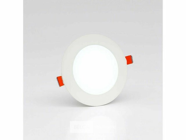Led-paneel - inbouw rond - 8w - 6500k - koud wit (x40) - afbeelding 1 van  5
