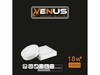 Led-paneel - vierkante opbouwmontage - 18w - 3000k - warm wit (x10) - afbeelding 4 van  5