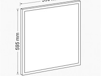 Led-paneel 45w – 60 × 60 cm – 4200k neutraal wit (x16) - afbeelding 3 van  4