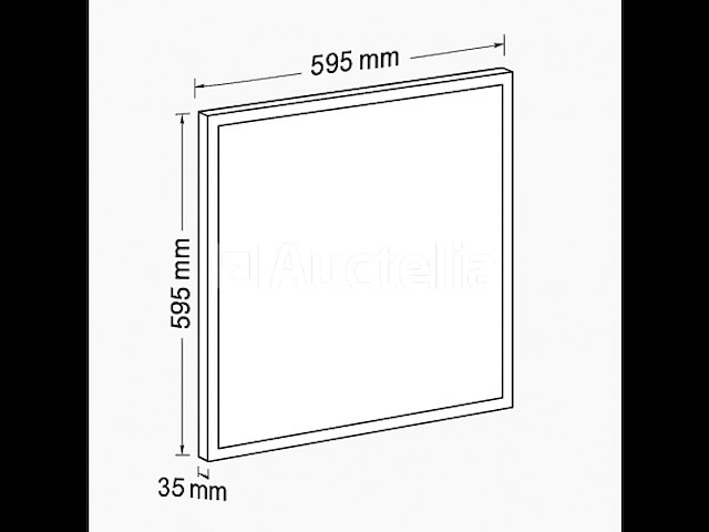 Led-paneel 45w – 60 × 60 cm – 4200k neutraal wit (x8) - afbeelding 3 van  4