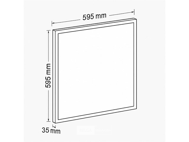 Led-paneel 45w – 60 × 60 cm – 6400k koud wit (x16) - afbeelding 5 van  5
