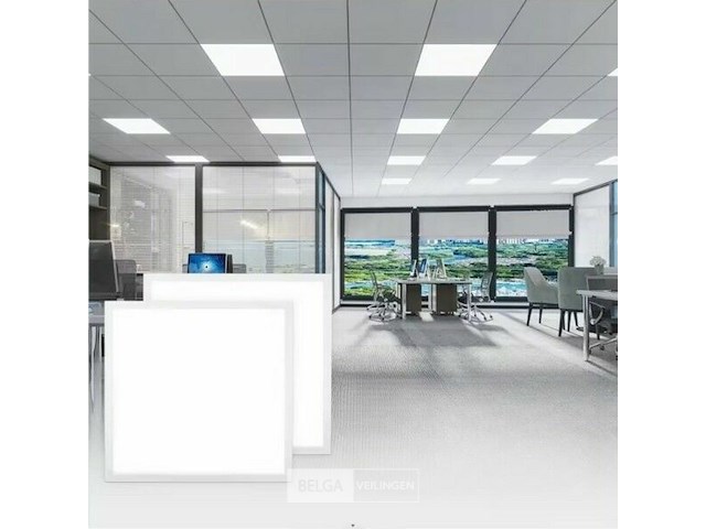 Led-paneel 45w – 60 × 60 cm– 6400k koud wit (x8) - afbeelding 1 van  5