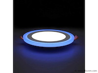 Led-paneel – blauw/wit – 24w (18w + 6w) – aan/uit (x10) - afbeelding 1 van  5