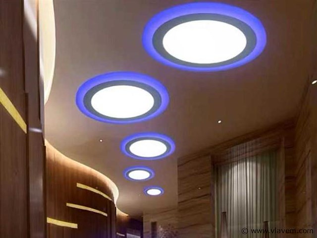 Led-paneel – blauw/wit – 24w (18w + 6w) – aan/uit (x10) - afbeelding 5 van  5