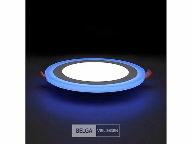 Led-paneel – blauw/wit – 24w (18w + 6w) – aan/uit (x10) - afbeelding 1 van  6