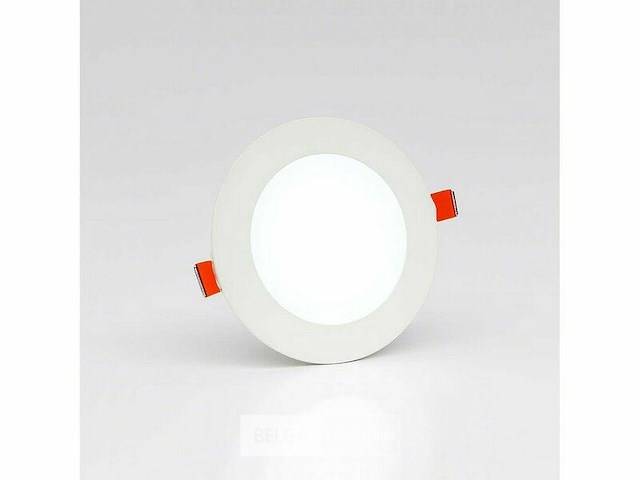 Led-paneel – inbouw rond – 8w – 6500k – koud wit (x20) - afbeelding 2 van  5