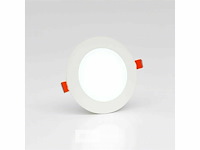 Led-paneel – inbouw rond – 8w – 6500k – koud wit (x20) - afbeelding 1 van  5