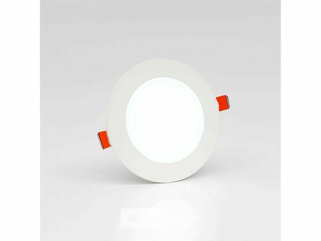 Led-paneel – inbouw rond – 8w – 6500k – koud wit (x40) - afbeelding 2 van  5