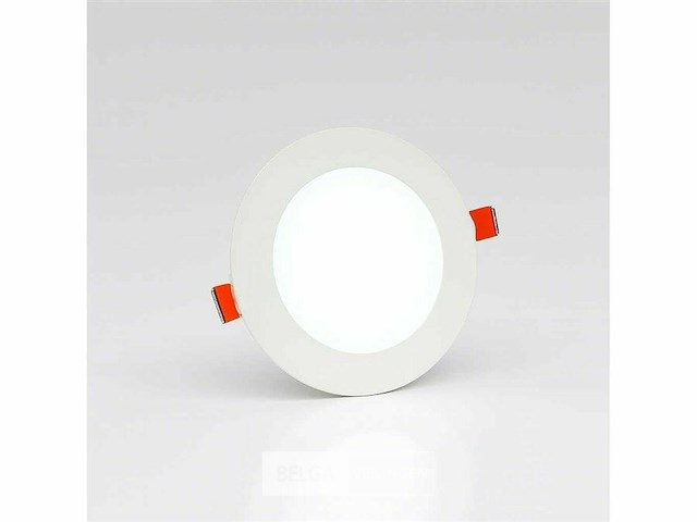 Led-paneel – inbouw rond – 8w – 6500k – koud wit (x40) - afbeelding 1 van  5
