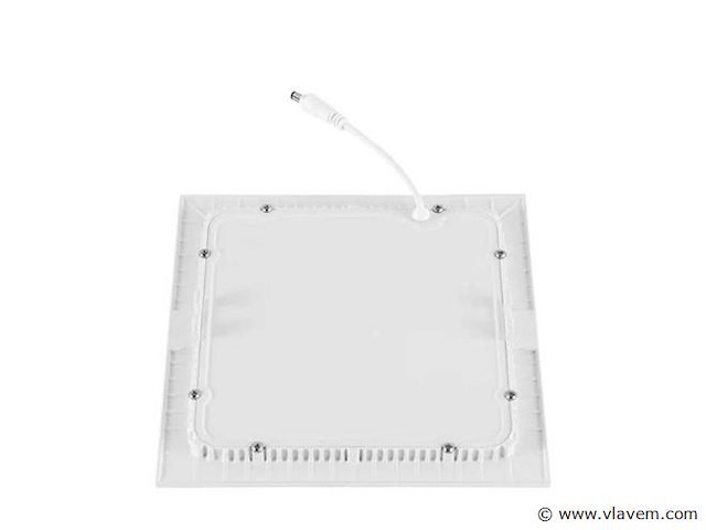 Led-paneel – inbouw vierkant – 12w – 6500k – koud wit (x20) - afbeelding 2 van  4