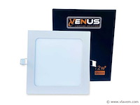 Led-paneel – inbouw vierkant – 12w – 6500k – koud wit (x40) - afbeelding 3 van  4