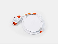 Led-paneel – rond inbouw – 12w – 6500k – koud wit (x40) - afbeelding 2 van  4