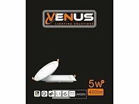 Led-paneel – rond inbouw – 5w – 3000k – warm wit (x50) - afbeelding 5 van  5