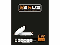 Led-paneel – rond inbouw – 8w – 3000k – warm wit (x20) - afbeelding 5 van  5