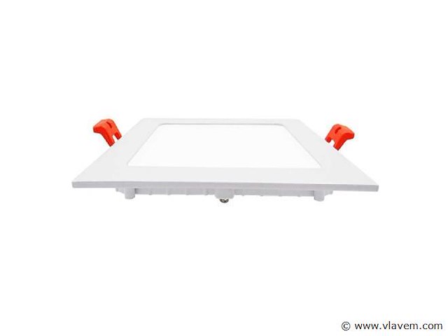 Led-paneel – vierkant inbouw – 18w – 6500k – koud wit (x15) - afbeelding 2 van  4
