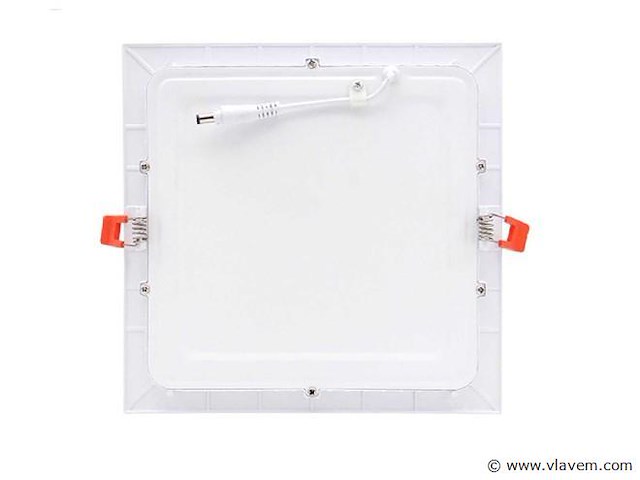 Led-paneel – vierkant inbouw – 18w – 6500k – koud wit (x40) - afbeelding 3 van  4