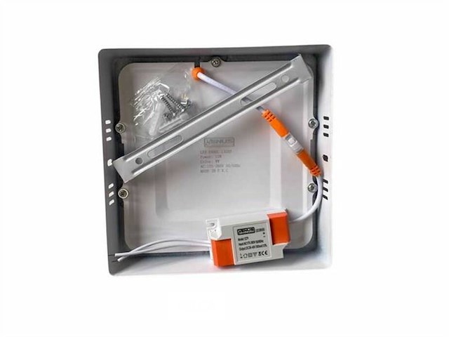 Led-paneel – vierkante opbouwmontage – 12w – 6500k – koud wit (x10) - afbeelding 3 van  5