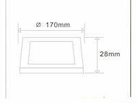 Led-paneel – vierkante opbouwmontage – 12w – 6500k – koud wit (x10) - afbeelding 4 van  5