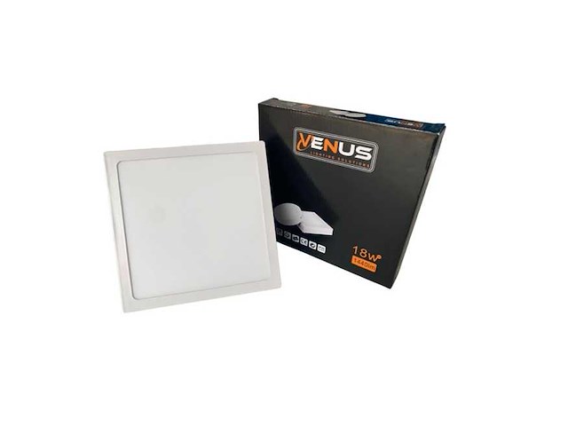 Led-paneel – vierkante opbouwmontage – 18w – 6500k – koud wit (x10) - afbeelding 1 van  2