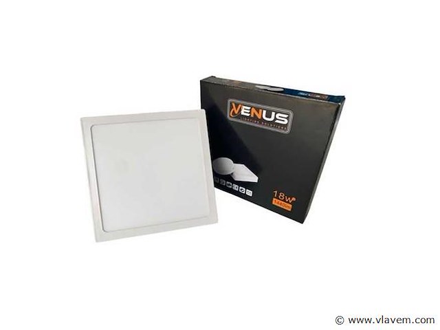 Led-paneel – vierkante opbouwmontage – 18w – 6500k – koud wit (x10) - afbeelding 2 van  4