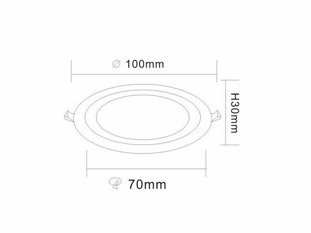 Led-paneel – warm wit / koud wit – (3w + 3w) – aan/uit (x20) - afbeelding 3 van  6