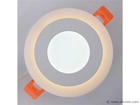Led-paneel – wit / koud wit – 6w (3w + 3w) – aan/uit (x50) - afbeelding 1 van  5
