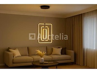 Led pendellicht – model 5835/3 – 45w – goud – verstelbare hoogte - afbeelding 1 van  3