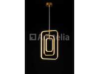 Led pendellicht – model 5835/3 – 45w – goud – verstelbare hoogte - afbeelding 2 van  3