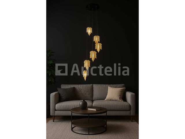 Led pendellicht – model b063/6 – 3000k – warm wit – zilver - afbeelding 1 van  5