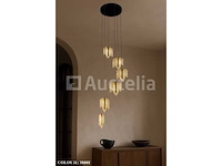 Led pendellicht – model b063/6 – 3000k – warm wit – zilver - afbeelding 2 van  5