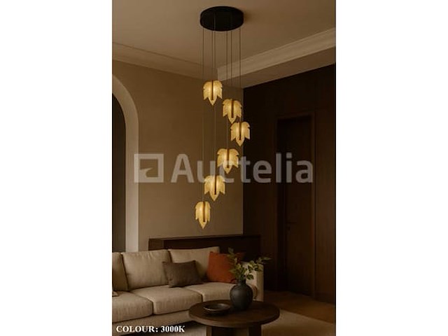 Led pendellicht – model b063/6 – 3000k – warm wit – zilver - afbeelding 5 van  5